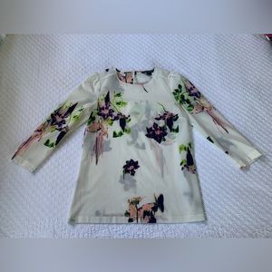Silk Floral French Connection Blouse (US 4)